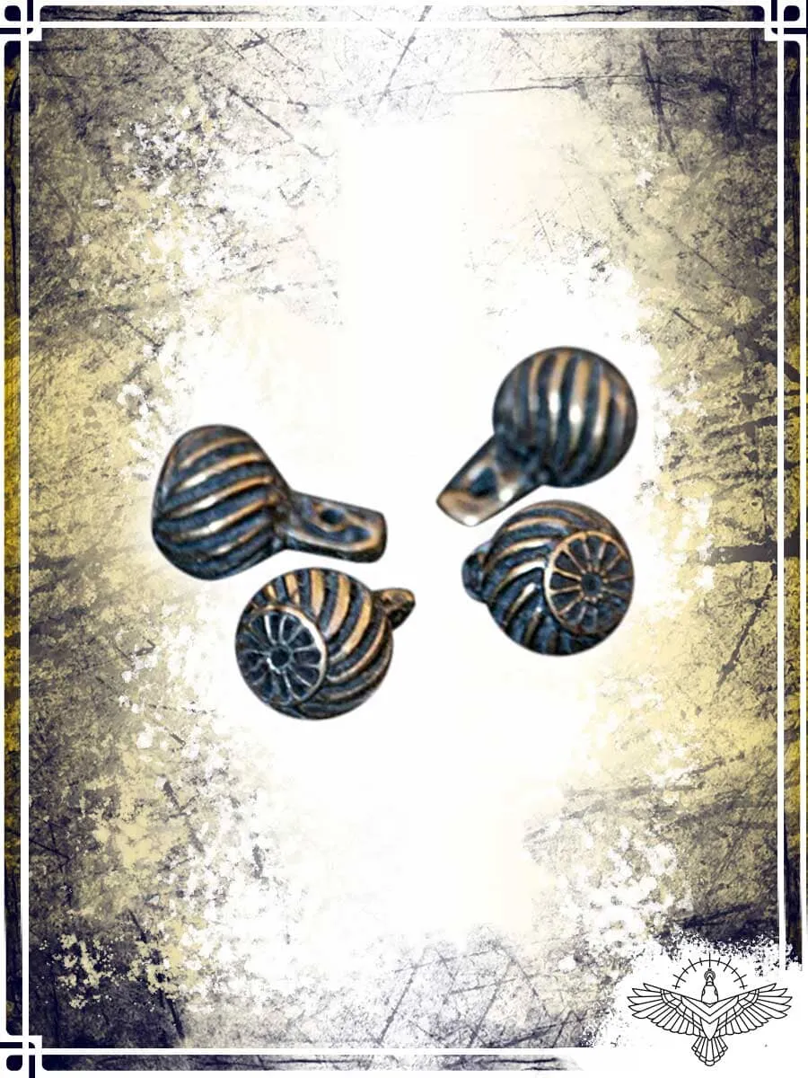 Buttons - Spiral (4x)