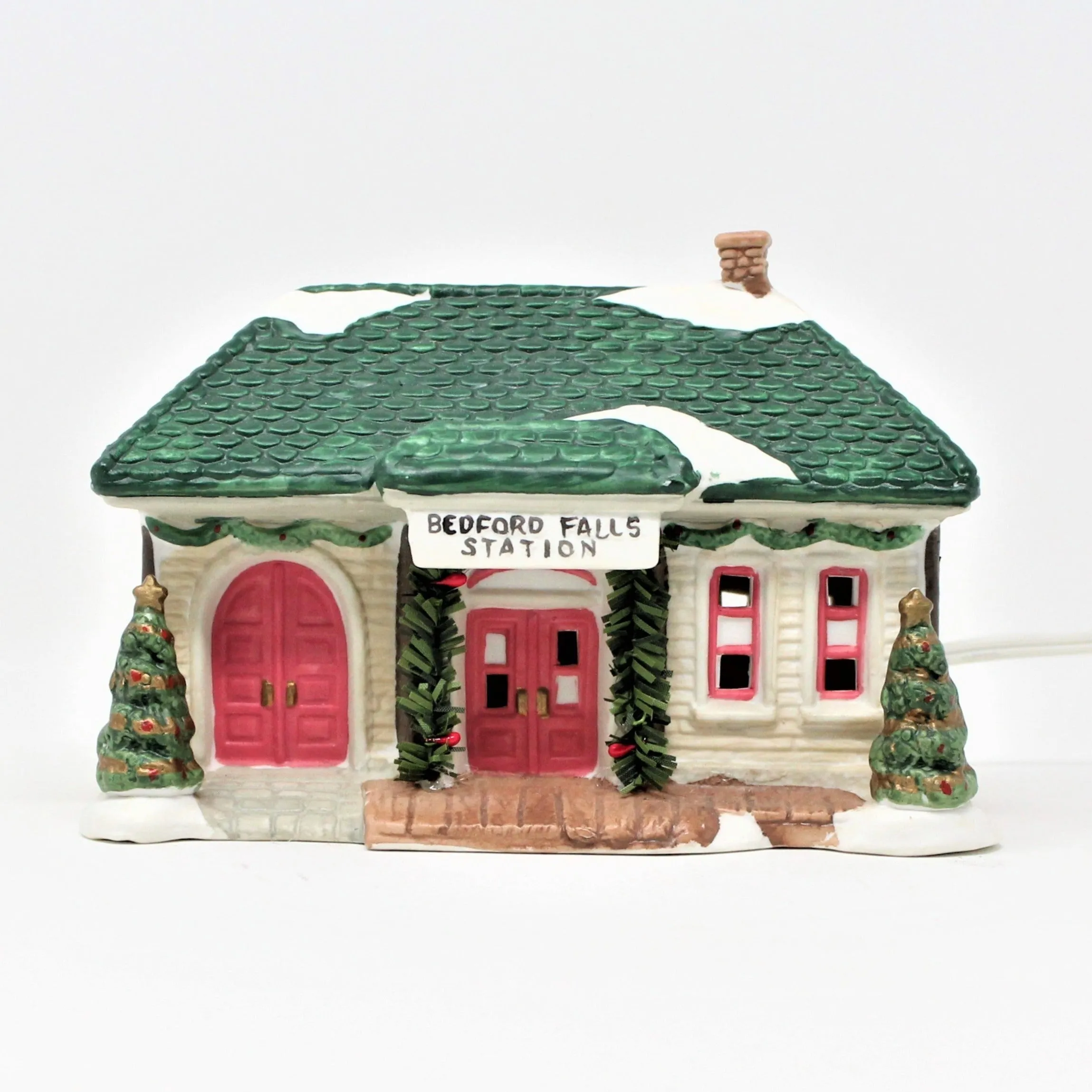 Christmas Village, It's a Wonderful Life, Bedford Falls, Train Station 1995