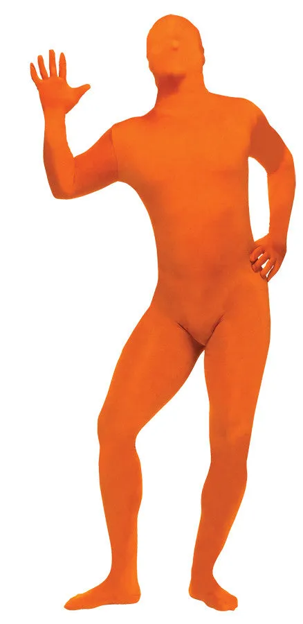 Skin Suit Orange Adult Plus  Costume